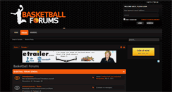 Desktop Screenshot of basketballforums.net
